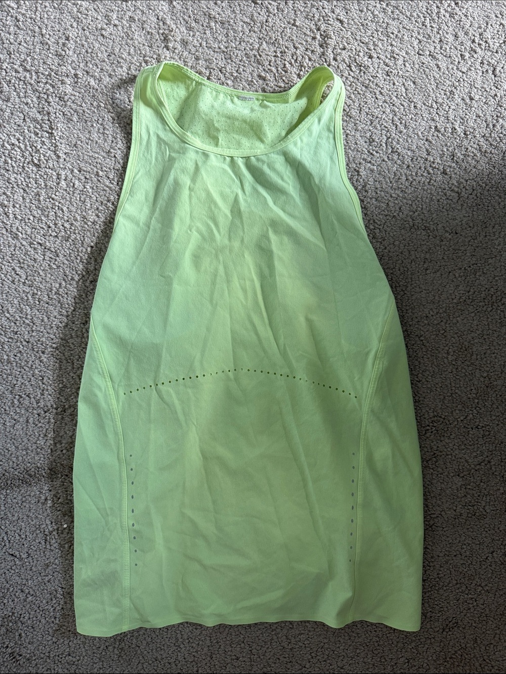Lululemon  Bright Yellow Split-Back Tank